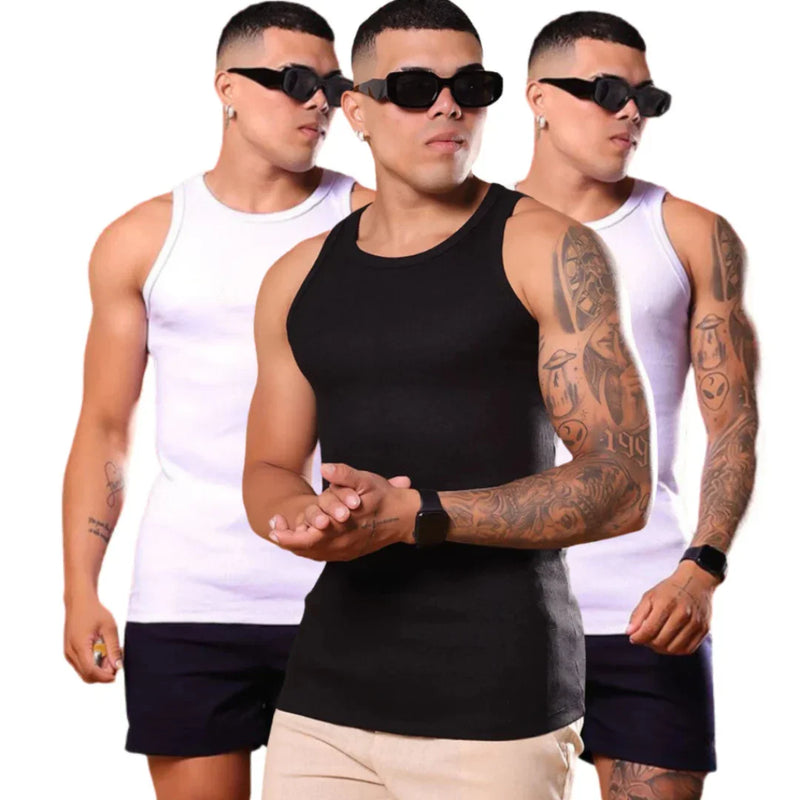 Kit 3 Regatas Gringas: Ajuste Justo, Conforto Premium, Estilo que Impõe Presença